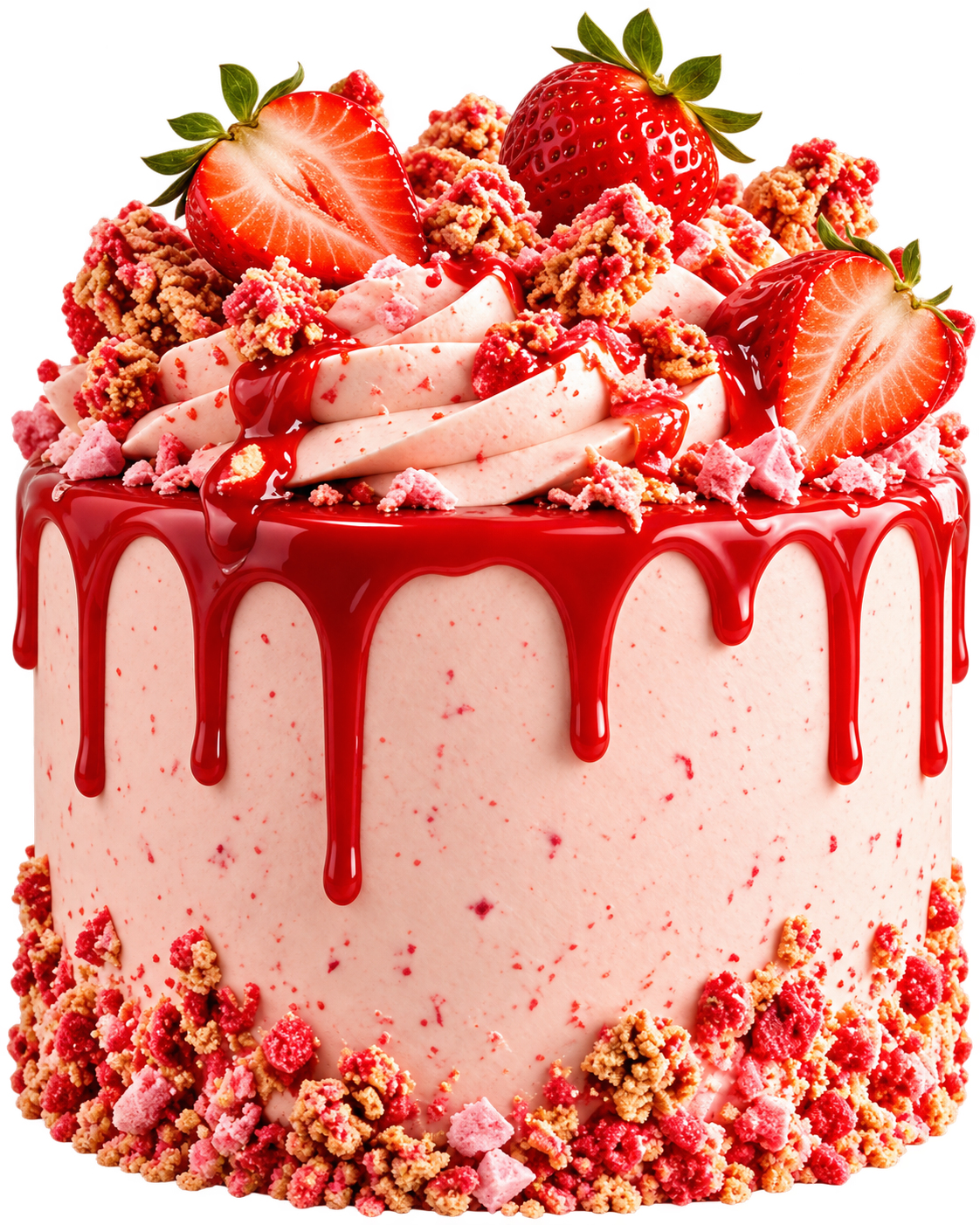 Strawberry Crunch Signature Cake